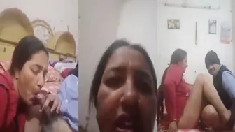 Aunty Recording Herself Masturbating In The Bedroom Alone