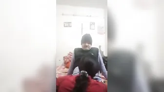 Aunty Recording Herself Masturbating In The Bedroom Alone