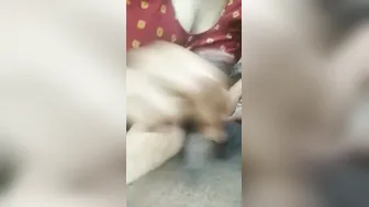 Mature Aunty Stroking His Thick Cock Getting Ready For Action