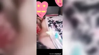 Shy GF Flashing Her Perky Boobs To Lover On Video Call
