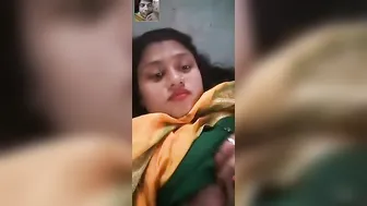 Busty Bhabhi Teasing Her BF Stripping Naked On Camera