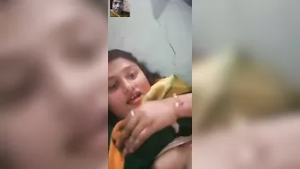Busty Bhabhi Teasing Her BF Stripping Naked On Camera