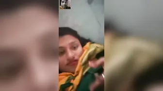 Busty Bhabhi Teasing Her BF Stripping Naked On Camera