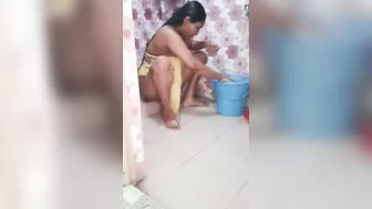 Cam Girl Stripping Naked While Bathing Showing Everything Off