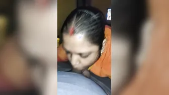 Married Woman Giving Neighbor A Sloppy Blowjob In Secret