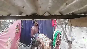 Chubby Bengali Wife Getting Drilled By Brother In Law Outdoors