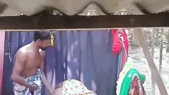 Chubby Bengali Wife Getting Drilled By Brother In Law Outdoors