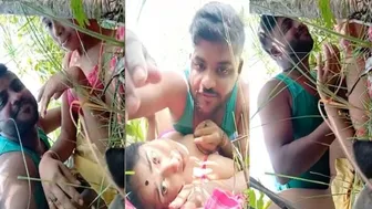 Village Girl Taking Her BF Outdoors In Bengali Fields