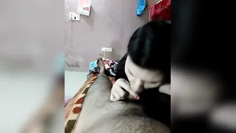 Village Bhabhi Giving Blowjob To Younger Guy At Home