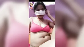 Indian Housewife Doing Sexy Striptease On Live Webcam