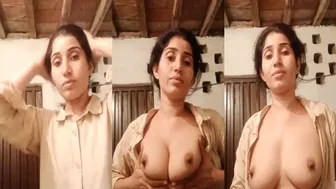 Married Bhabhi Flashing Her Big Breasts In A Private Clip