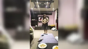 Thick Paki Slut Dancing Naked Teasing With Her Huge Tits