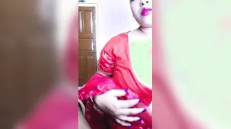 Bhabhi Flashing Her Huge Tits For The Camera At Home