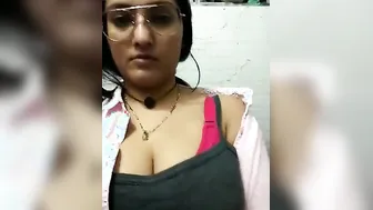 Big Tit GF Showing Off Her Massive Boobs For Me