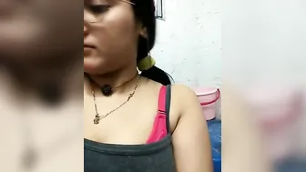 Big Tit GF Showing Off Her Massive Boobs For Me