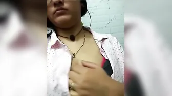 Big Tit GF Showing Off Her Massive Boobs For Me