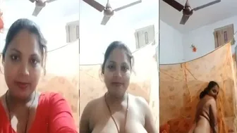 Village Wife Slowly Stripping Naked Teasing For The Camera