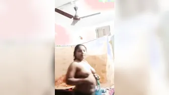 Village Wife Slowly Stripping Naked Teasing For The Camera