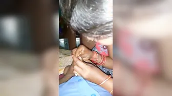 Bhabhi Servicing Landlord With Mouth For Rent Payment