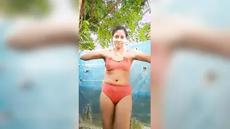 Village Babe Bathing Naked By The Well Filmed And Sent To Lover