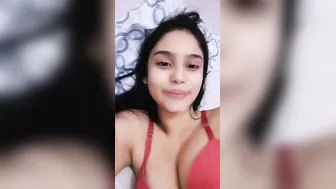 College Babe Stripping Completely Naked Showing Everything Off