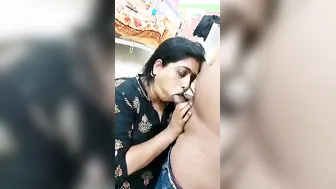 Tamil Wife On Her Knees Sucking Husbands Dick On Hidden Camera
