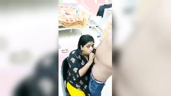 Tamil Wife On Her Knees Sucking Husbands Dick On Hidden Camera