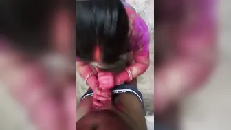 Wife Sucking Cock During Festival Celebration Homemade Video