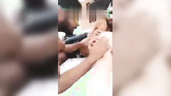 Desi Threesome With Wife And Friend Fucking In Cheap Hotel
