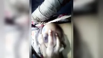 College Babe Going Topless On Video Call With Her BF