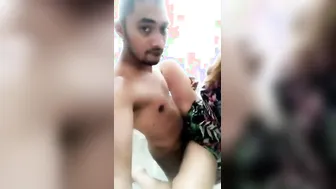 College Sweethearts Making Their First Intimate Video Together