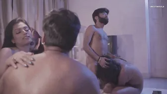 Young Friends Playing Naughty Games Turning Into Group Action