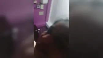 Busty Married Woman Giving Sloppy Blowjob To Her Man At Home