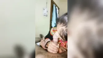 Indian Wife Sucking Her Husband Off On Webcam For Extra Money