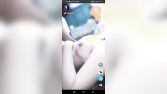 Lactating Wife Squeezing Milk From Heavy Breasts On Live Show