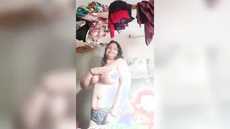 Busty Wife Teasing With Her Massive Tits Out On Webcam Tonight