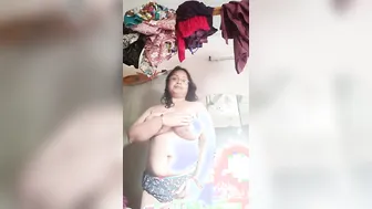 Busty Wife Teasing With Her Massive Tits Out On Webcam Tonight