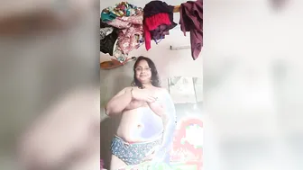 Busty Wife Teasing With Her Massive Tits Out On Webcam Tonight