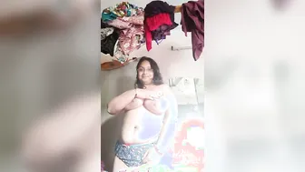 Busty Wife Teasing With Her Massive Tits Out On Webcam Tonight