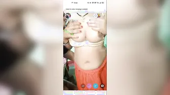 Big Tits Babe Stripping Naked On Live Stream Touching Herself Wild