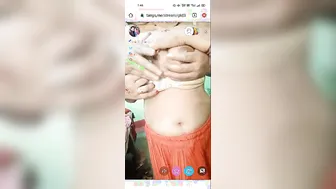 Big Tits Babe Stripping Naked On Live Stream Touching Herself Wild