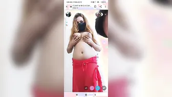 Young GF Stripping Topless For Hot Live Cam Show