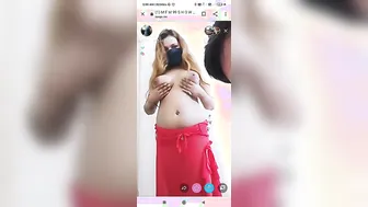 Young GF Stripping Topless For Hot Live Cam Show