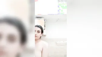 Hairy GF Rubbing Her Clit Fast Moaning Loud On Her Webcam