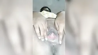 Chubby Mine Spreading Her Thick Pink Pussy Wide For The Camera