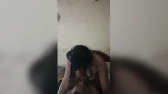 Horny Wife Bouncing On Husband Dick Riding Him Wild In Bedroom