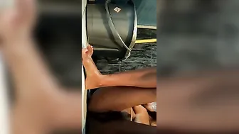 Desperate Woman Using Glass Bottle To Pleasure Herself On Camera