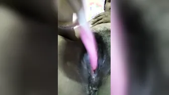Bored Housewife Pleasuring Herself With Toothbrush In Bathroom