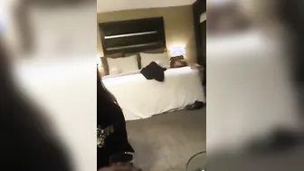 Young Call Girl Satisfying Her Client In Cheap Hotel Room Alone