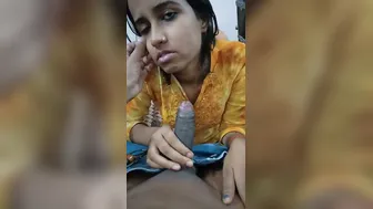 Salesgirl Giving Head To Customer Inside Shopping Mall Restroom